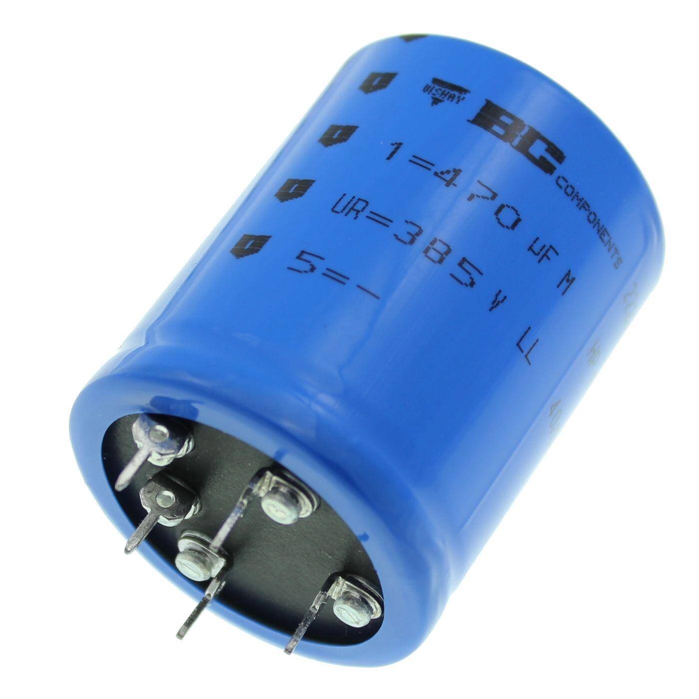 5-Pin Elko Kondensator 470µF 385V | Elektrolytkondensator bis zu einer Temperatur von 85°C | 40x50mm | 470uF 222205358471 Vishay