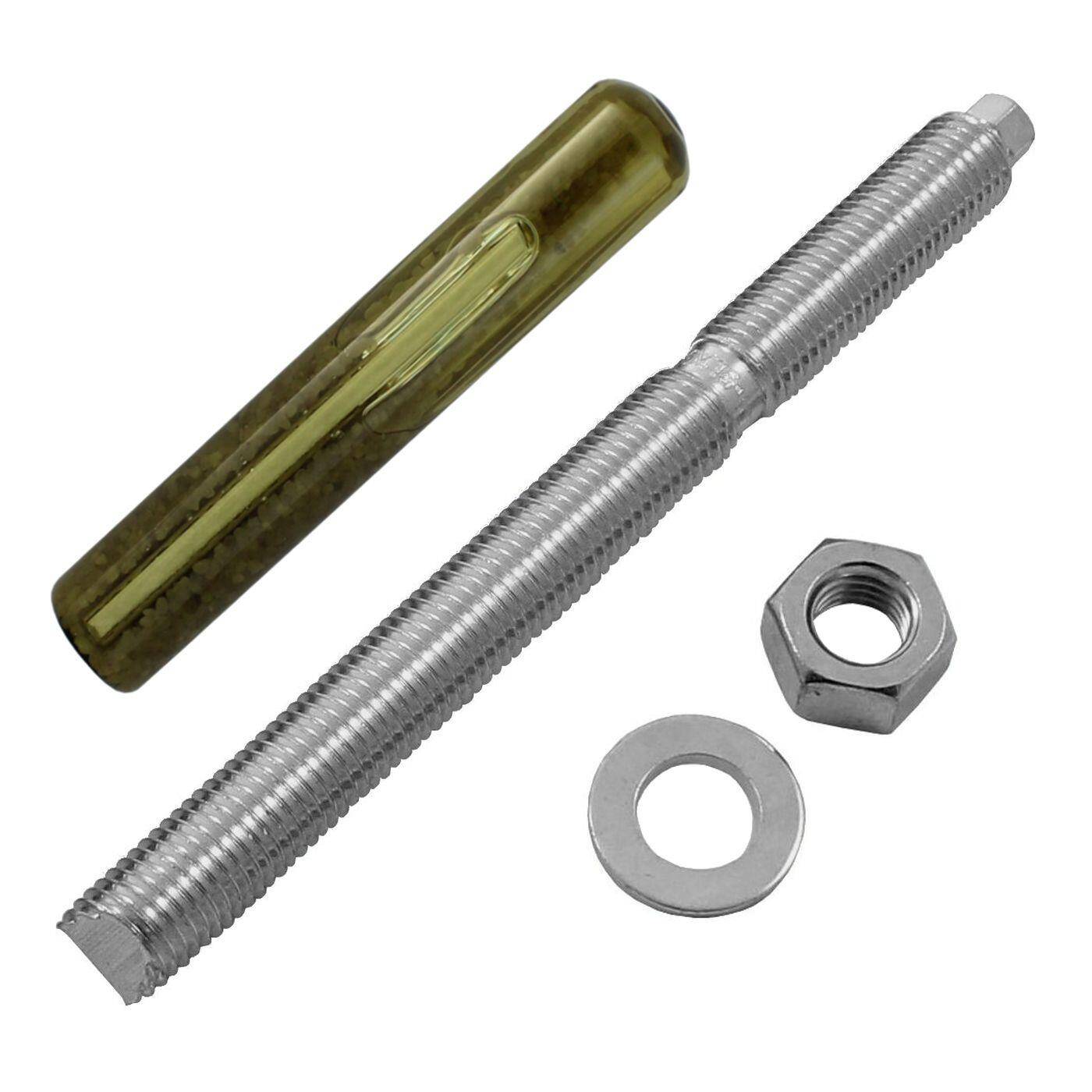 M16 x 190mm Ankerstange Edelstahl A4 Metalldübel Schwerlastdübel + Verbundankerpatrone