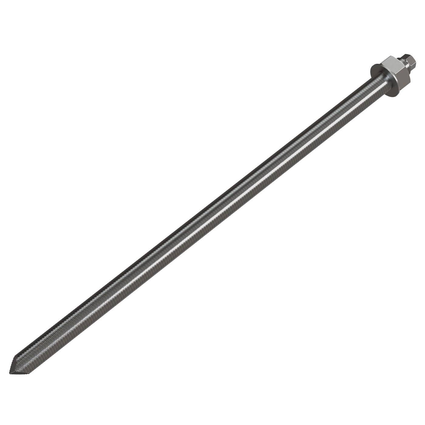 Lumonic Ankerstange M12 x 300 Edelstahl A2 I Zur Verwendung als Keilanker, Metalldübel, Bolzenanker, Blitzdübel I Für verschiedene Arten Durchsteckmontagen