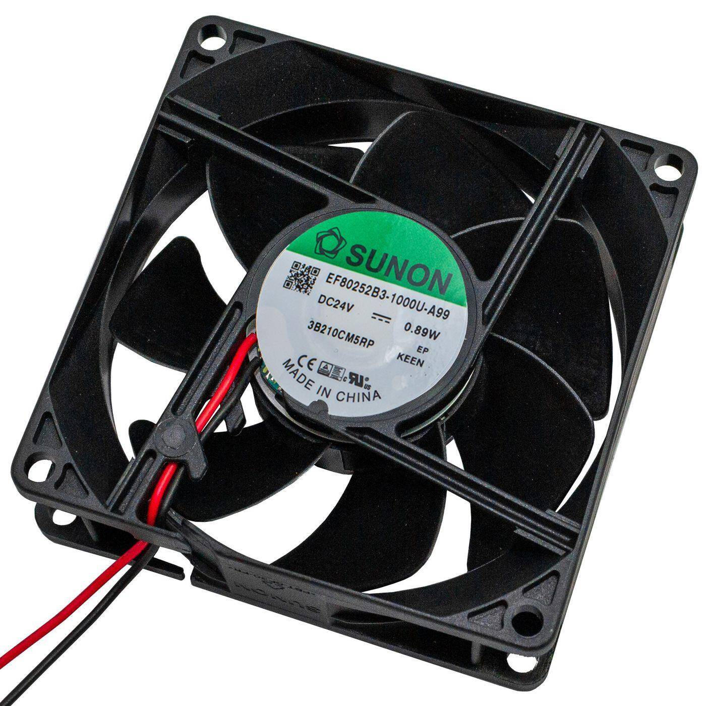 Fan 24V DC 0,89W 80x80x25mm 56,1m³/h 2600U/Min 56,1m³/h Sunon EF80252B31000UA99