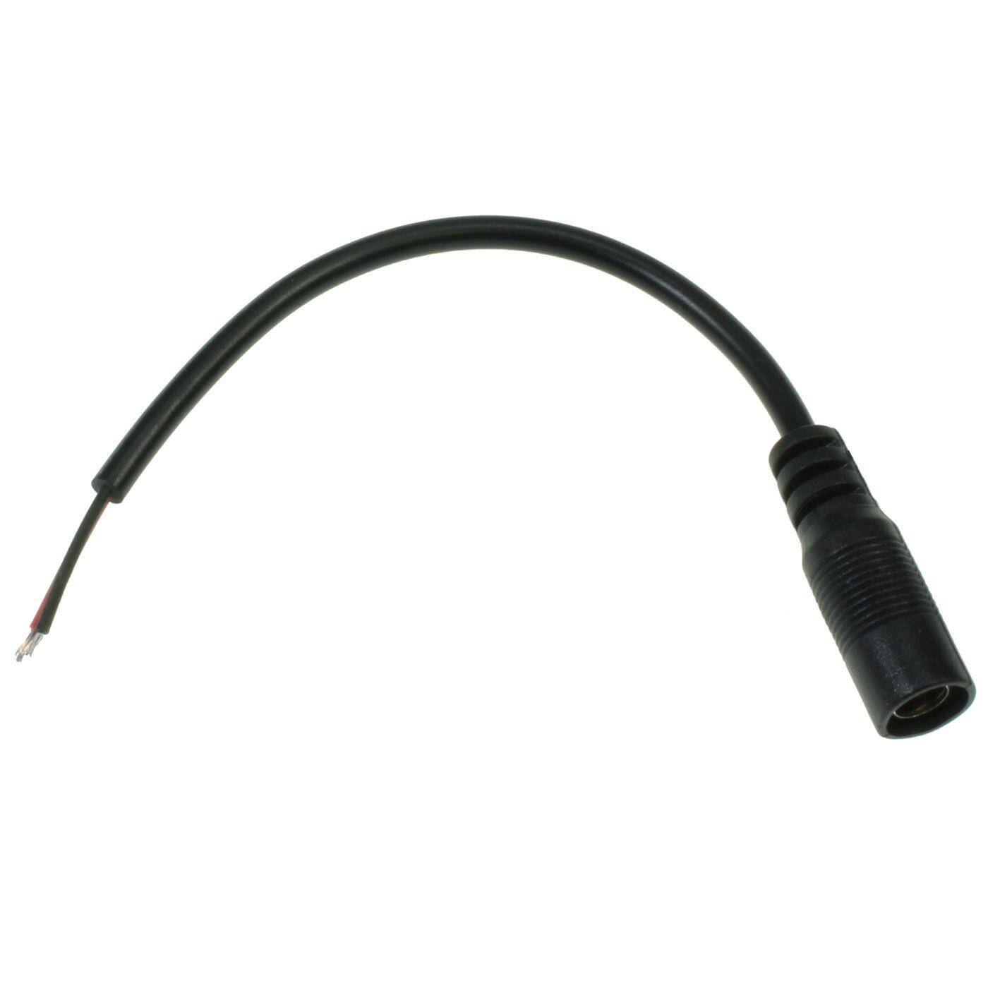 15cm LED DC Verbinder mit offenen Enden 5,5/2,1mm 2-Pin; einfarbig