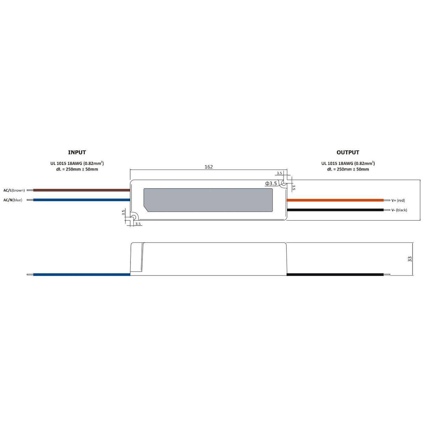 GL Power GPV-60-36 60W 36V 1,67A LED power supply IP67