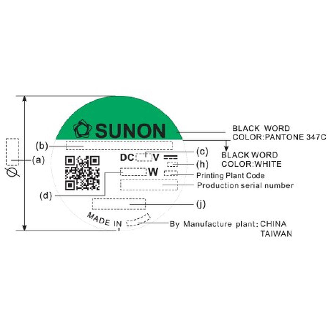 Fan 5V DC 0,86W 40x40x10mm 13,9m³/h 7300U/Min 13,9m³/h Sunon EE40100S11000U999
