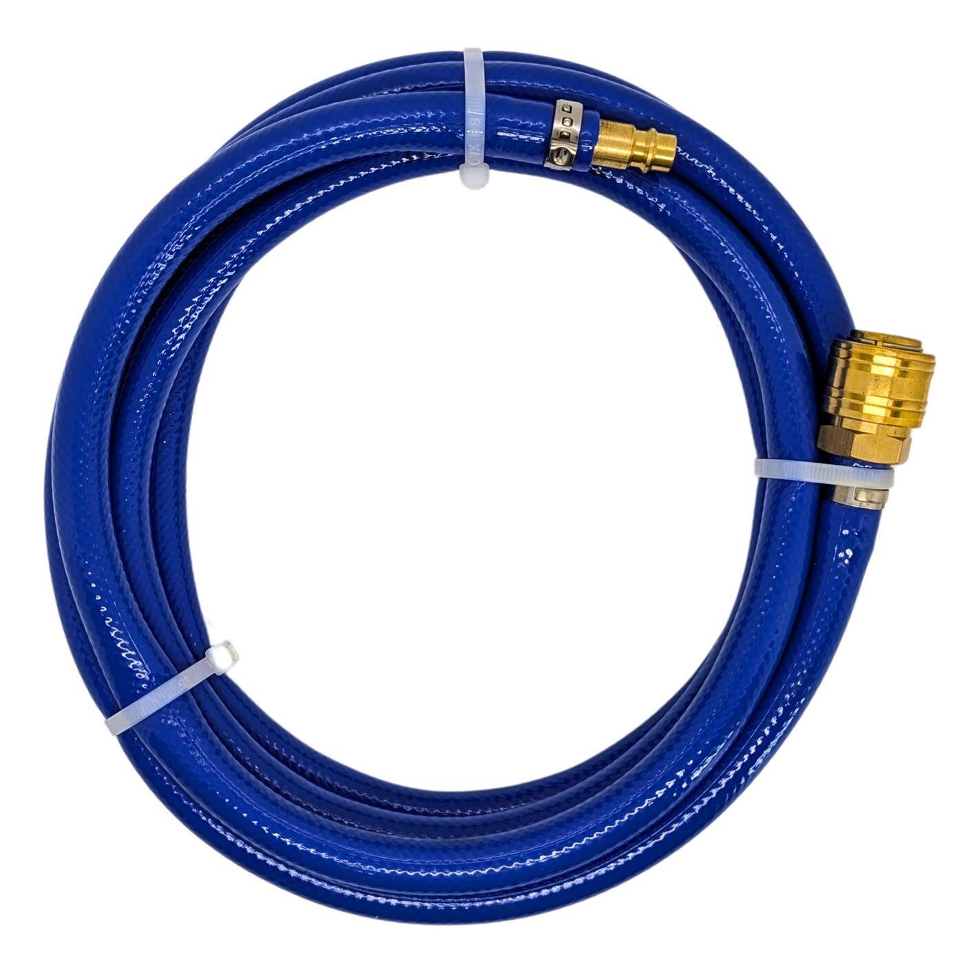 3m Druckluftschlauch mit Schnellkupplung 9mm PVC Druckluftverlängerung Dose & Stecker fertig konfektioniert flexibel, abriebfest und gewebeverstärkt