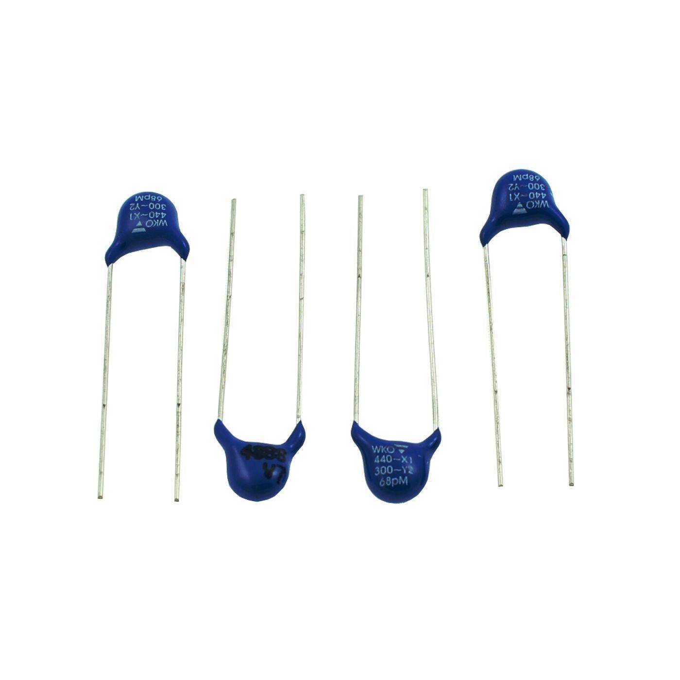Ceramic Capacitor 0,068nF 250V DC Vishay WKO680MCPCF0K d6x4mm 68pF Ceramic Capacitor 0,068nF 250V DC Vishay WKO680MCPCF0K d6x4mm 68pF