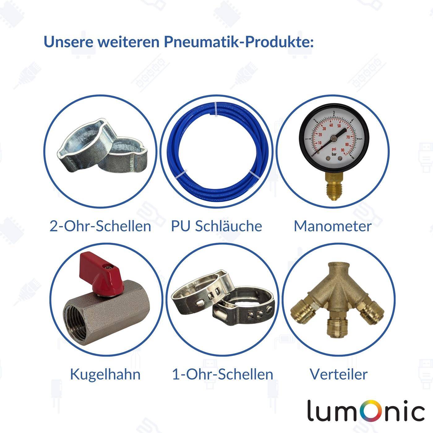 PU hose T-connector reduction 6/4/6mm T-piece Push-in Pneumatic plug connector T-distributor reducing Compressed air