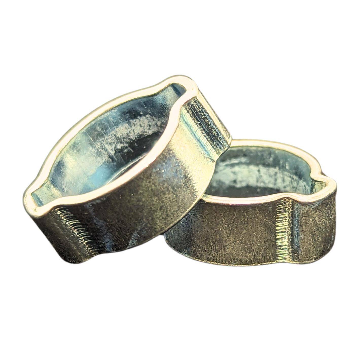 20x 2-ear clip 13-15mm V2A Stainless steel Two-ear clamp Hose clamp for Compressed air, Pipe systems, Garden, CAR