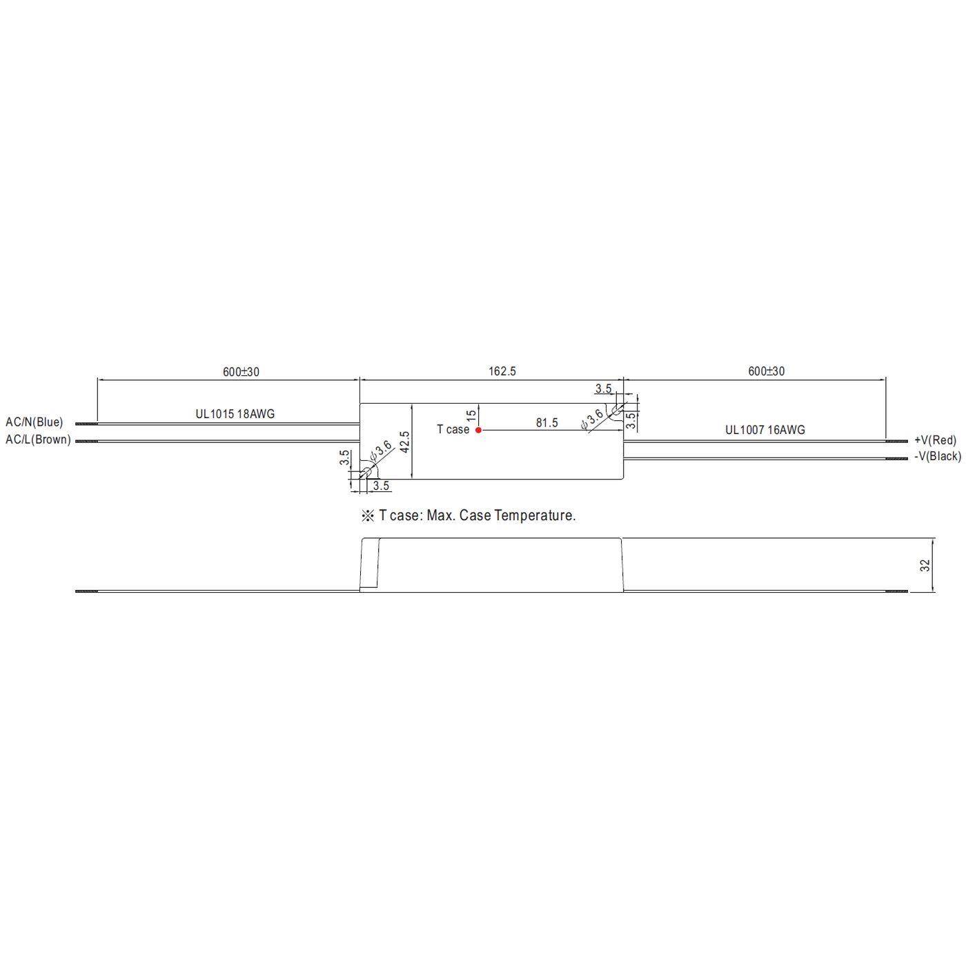 MEAN WELL LPV-60-12 60W 12V 5A LED Netzteil IP67