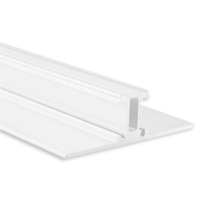 2m LED Profil PL13 Weiß 70x21,3mm Aluminium Leuchtenprofil für 2x 12mm LED Streifen