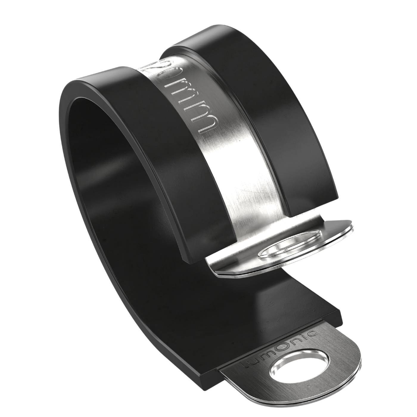 10x P-Clip Leitungsschelle Edelstahl V2A mit Gummi 20mm Rohrschelle Befestigungsschelle