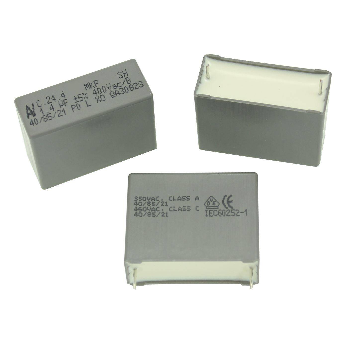 Starting / Motor Capacitor 1,4µF 400V AC RM27,5 C244R4140ZA01J 1,4uF