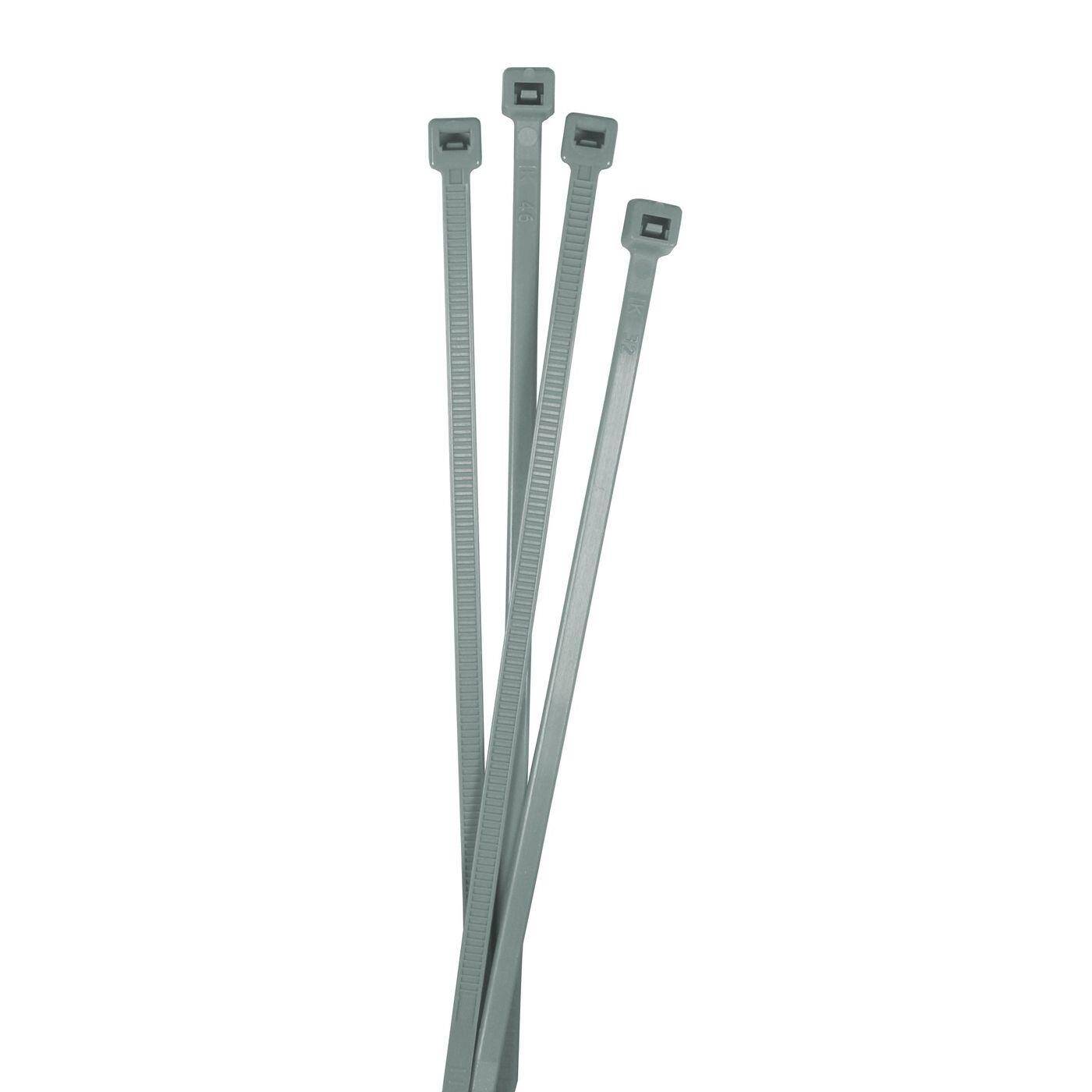 100x Cable tie 200 x 4,8mm Silver 22,2kg PA6.6 Polyamide Industrial quality