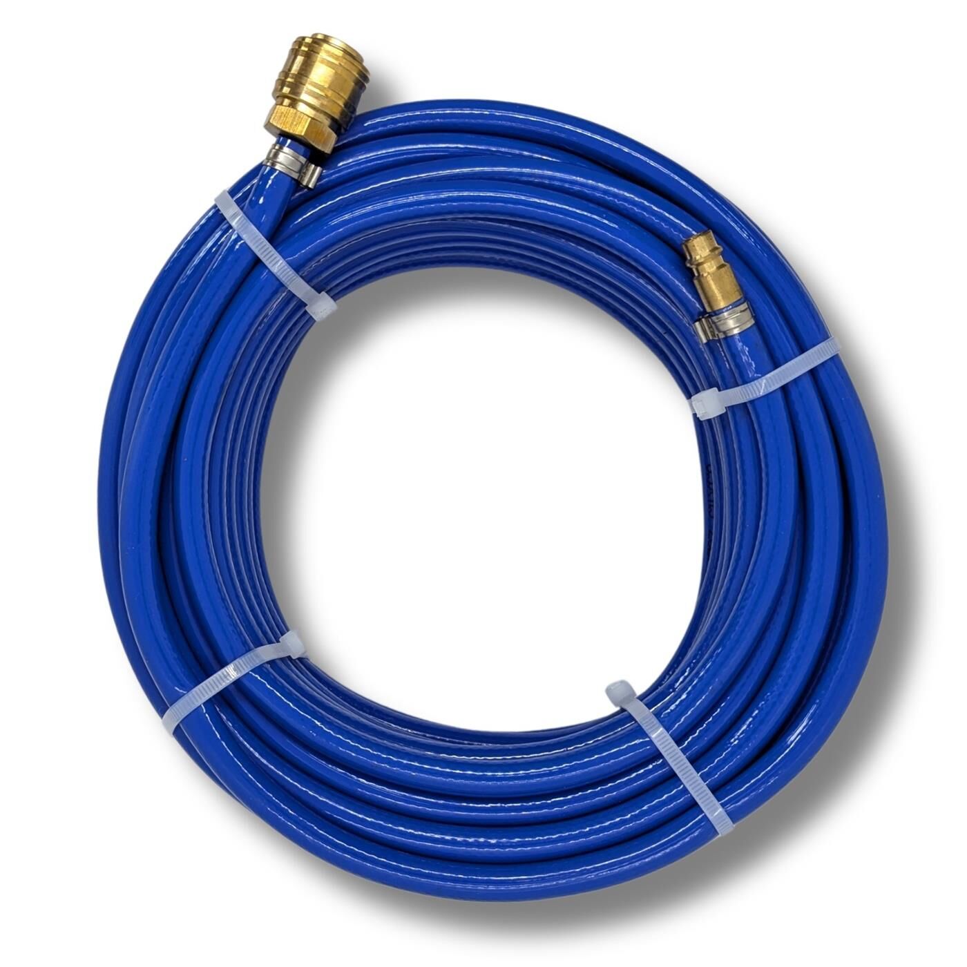 PVC hose with quick coupling I 6mm I 15m I ready-made I Flexible, abrasion-resistant and fabric-reinforced I Compressed air extension I Can