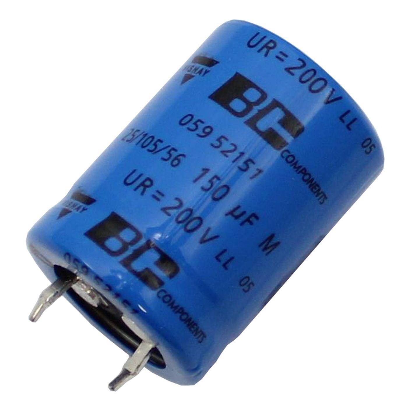 Snap-In Elko Capacitor 150µF 200V | Electrolytic capacitor up to a temperature of 105°C | 22x30mm | 150uF MAL205952151E3 Vishay