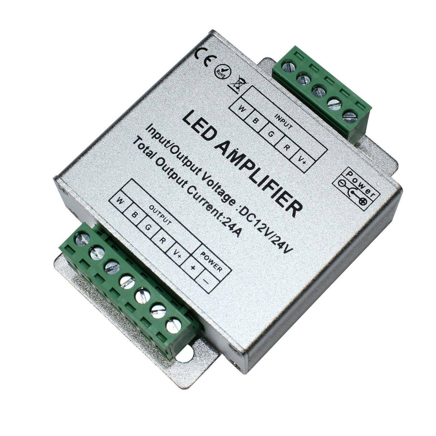 RGBW LED Signal amplifier 12...24V 576W RGB+W; 5-Pin