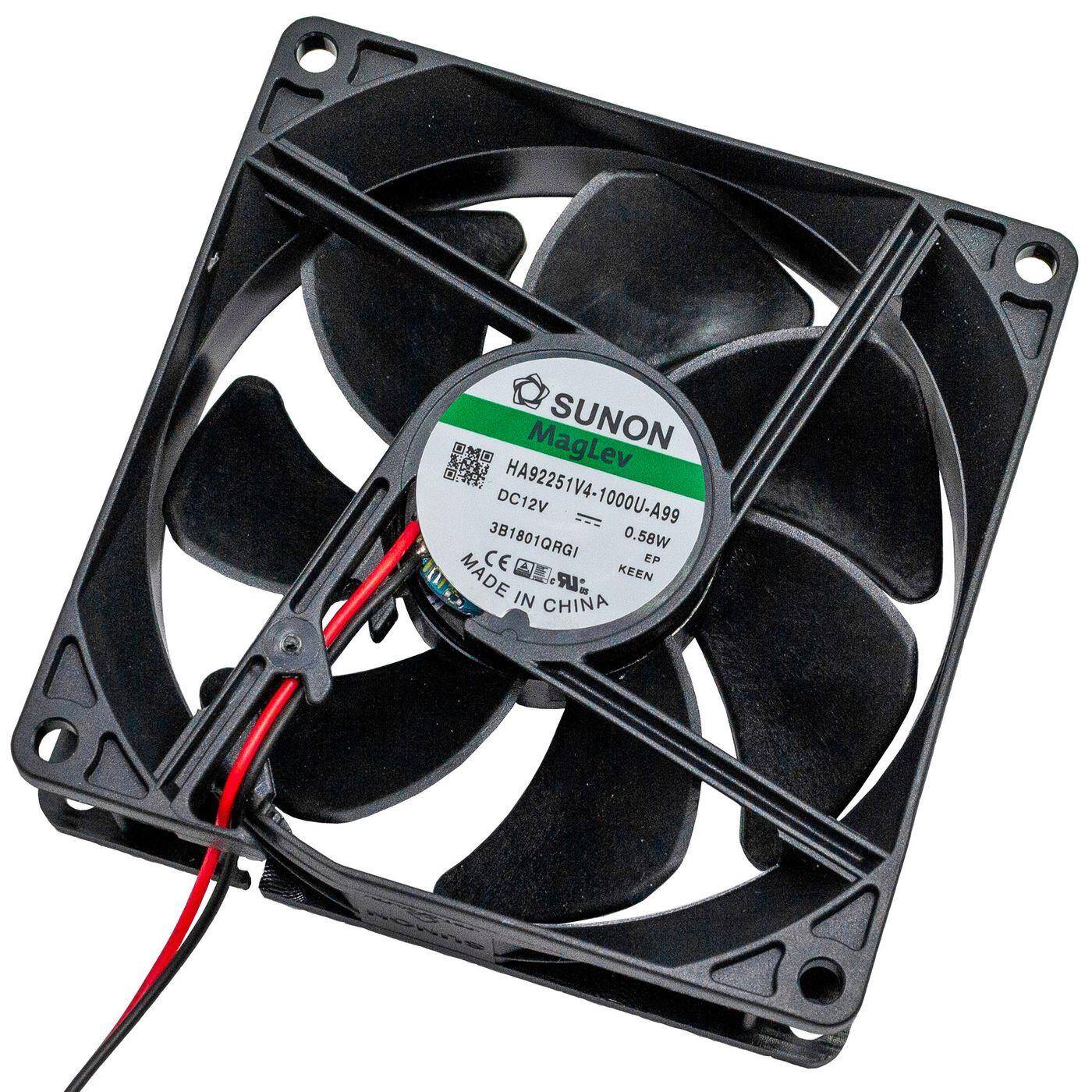 Lüfter 12V DC 0,54W 92x92x25mm 48,2m³/h 1700U/Min 48,2m³/h Sunon HA92251V41000UA99 Lüfter 12V DC 0,54W 92x92x25mm 48,2m³/h 1700U/Min 48,2m³/h Sunon HA92251V41000UA99