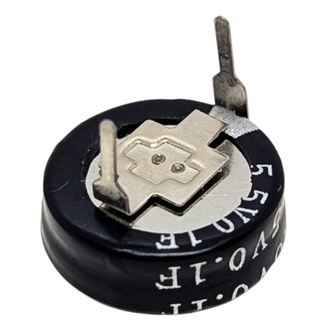 Supercap 0,1F 5,5V H-Type, EDLC for direct use, high capacity, 5.5V monoblock - no balancing necessary, flicker protection, backup, Arduino, PLC, heating