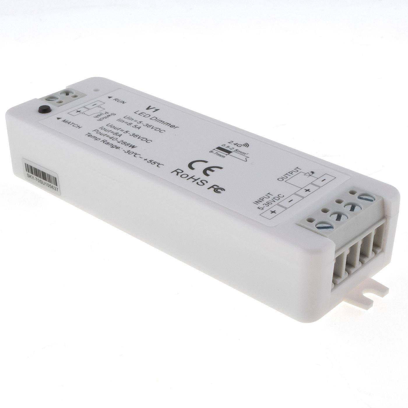 Elegance LED 4-Zone Empfänger 5...36V 192W WLAN + RF 2,4GHz einfarbig; 2-Pin