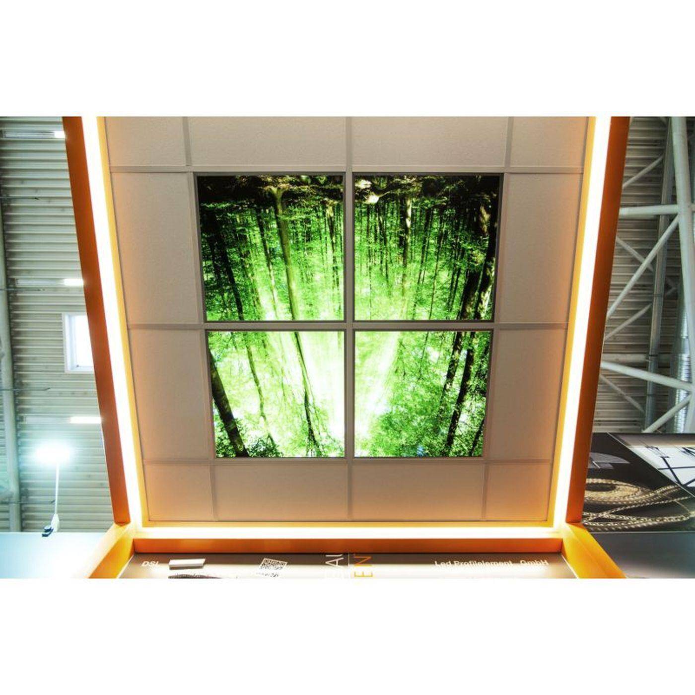 2m LED Drywall profile WRD-40 for installation in suspended grid ceiling systems Steel Zinc sheet