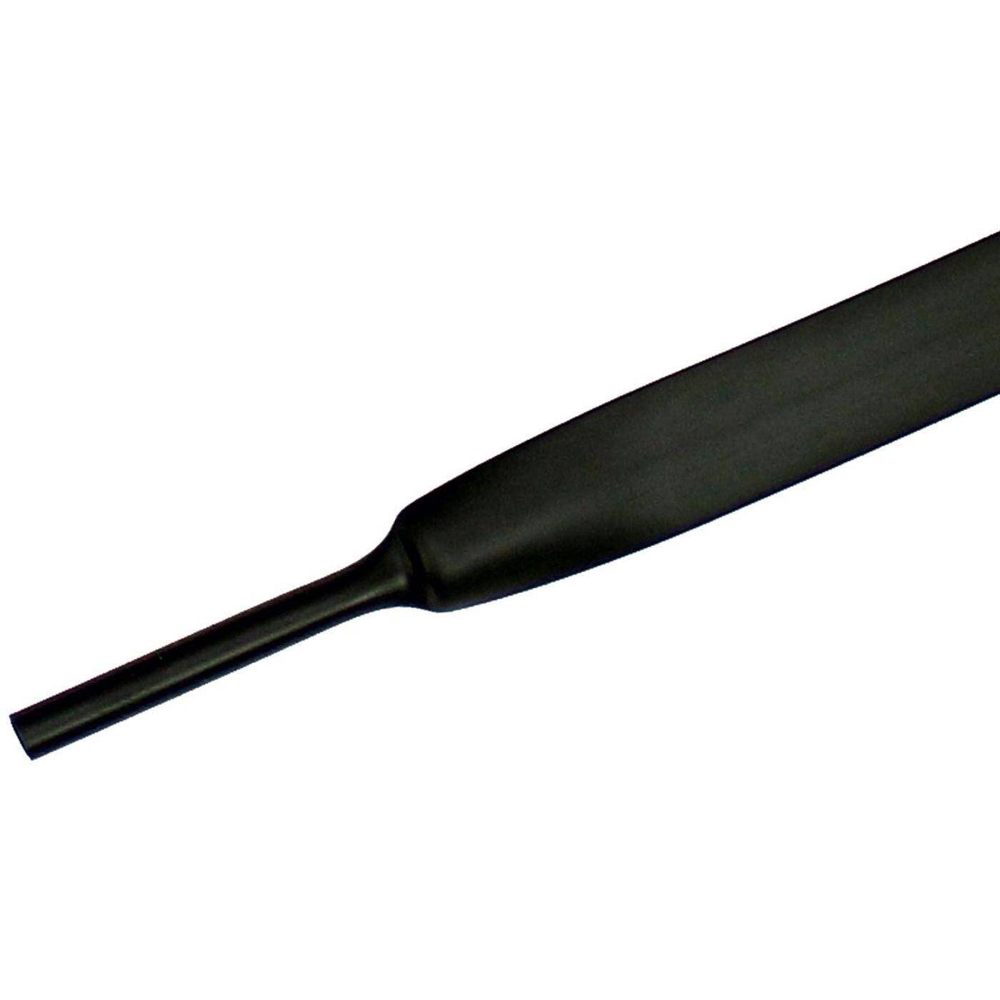 1m Heat shrink tubing 2:1 12,7 -> 6,4mm Black Flexible