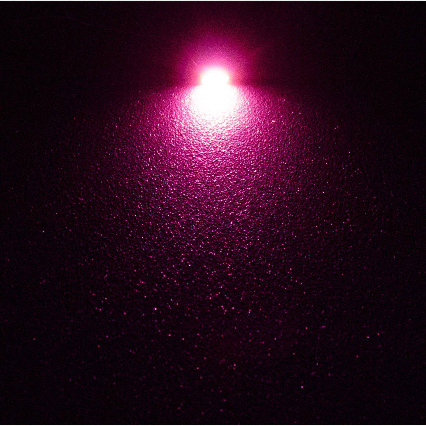 10x Superhelle LEDs SMD 1206 pink mit Kupferlackdraht 20cm + 12V Vorwiderstand