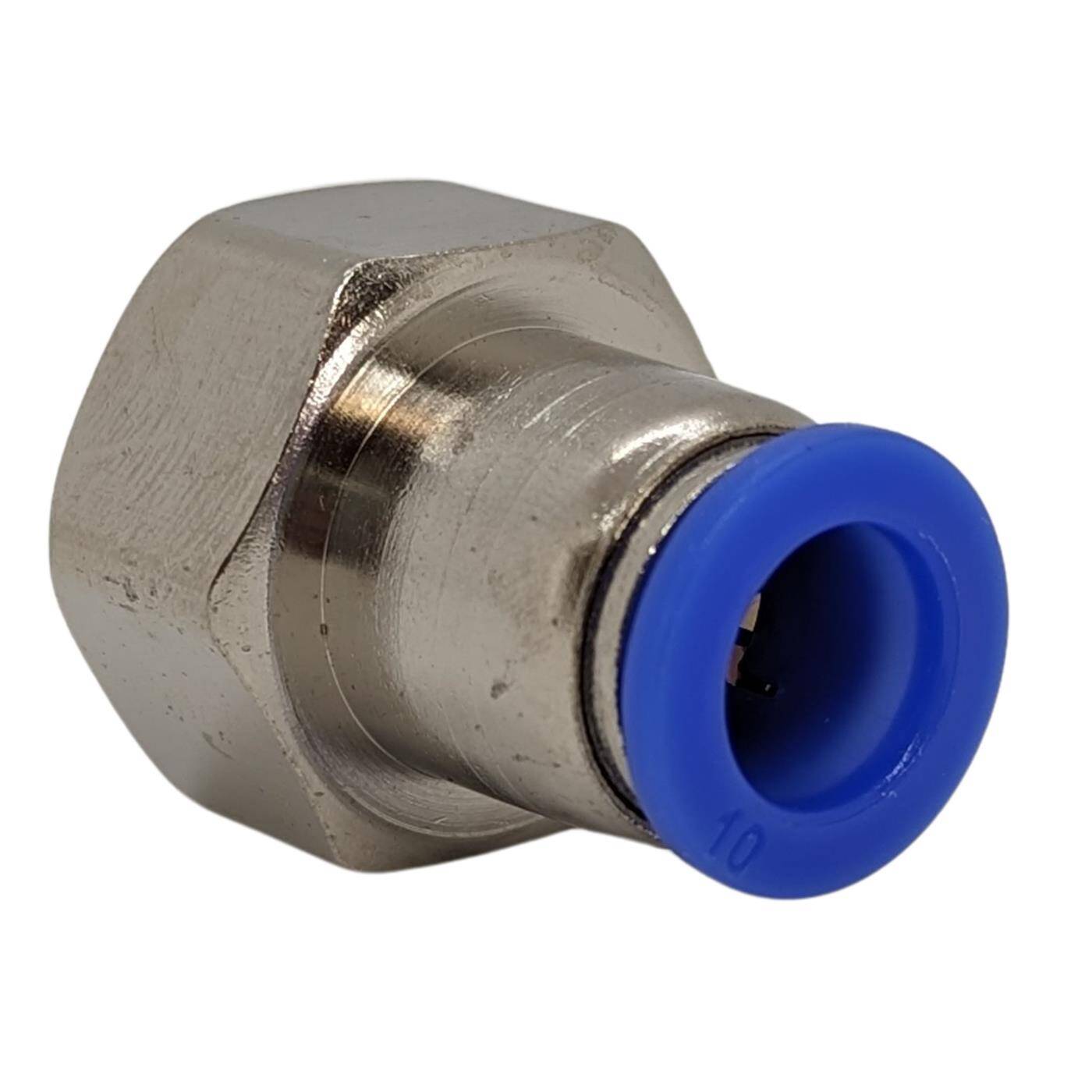 PU Schlauch Steckverbinder Fitting mit Innengewinde 10mm*1/2Zoll gerade Schnellverschluss pneumatischer Steckverbinder Schlauchverbinder Druckluft & Automatisierung