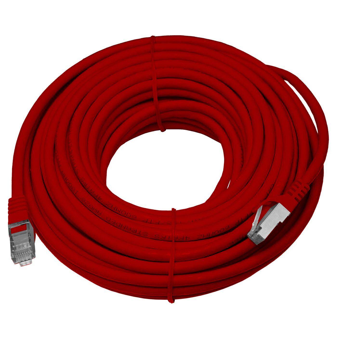 20m RJ-45 Network cable Patch cable CAT7 Red S/FTP Ethernet DSL LAN CAT.7