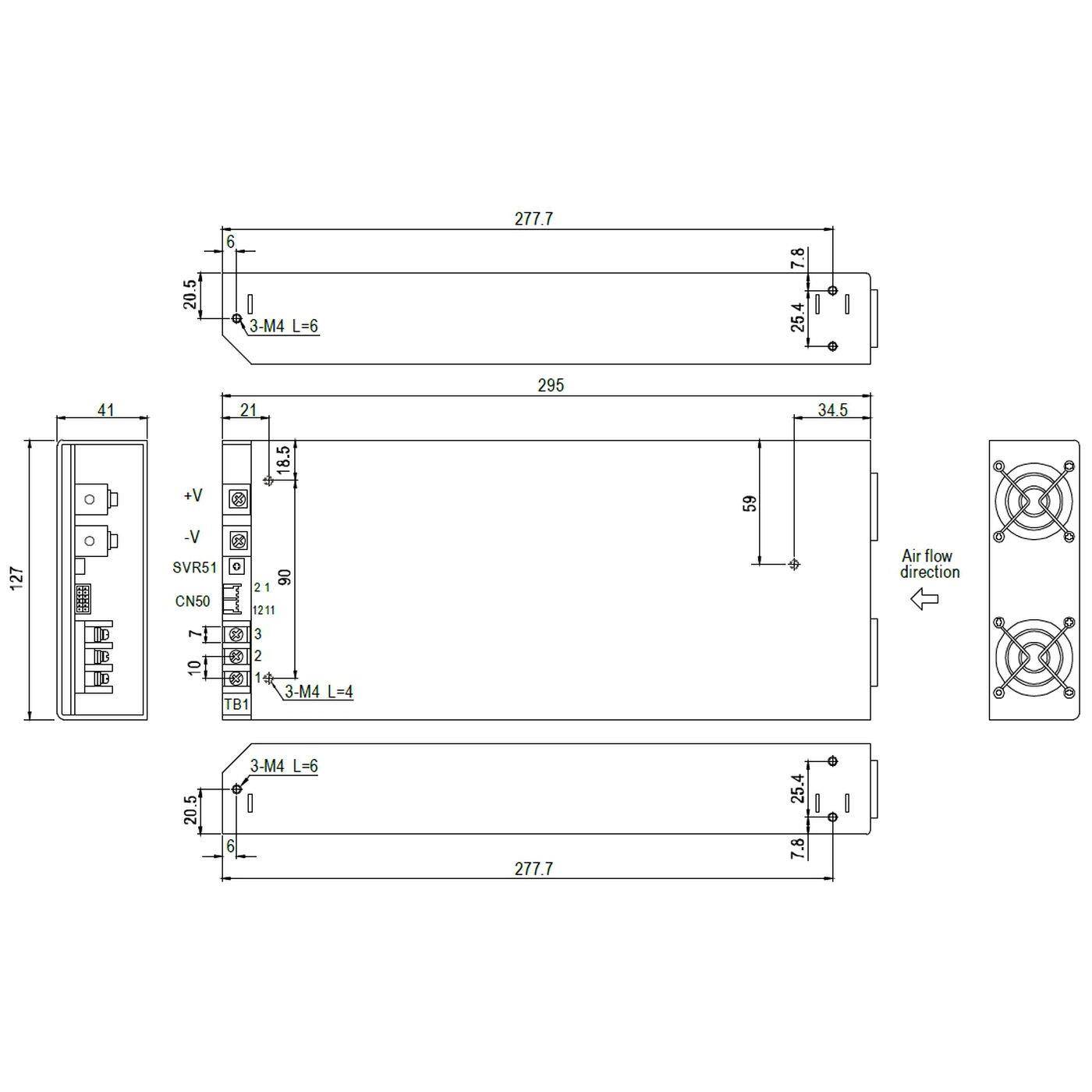 MEAN WELL RSP-1000-27 1000W 27V 37A Industrial power supply