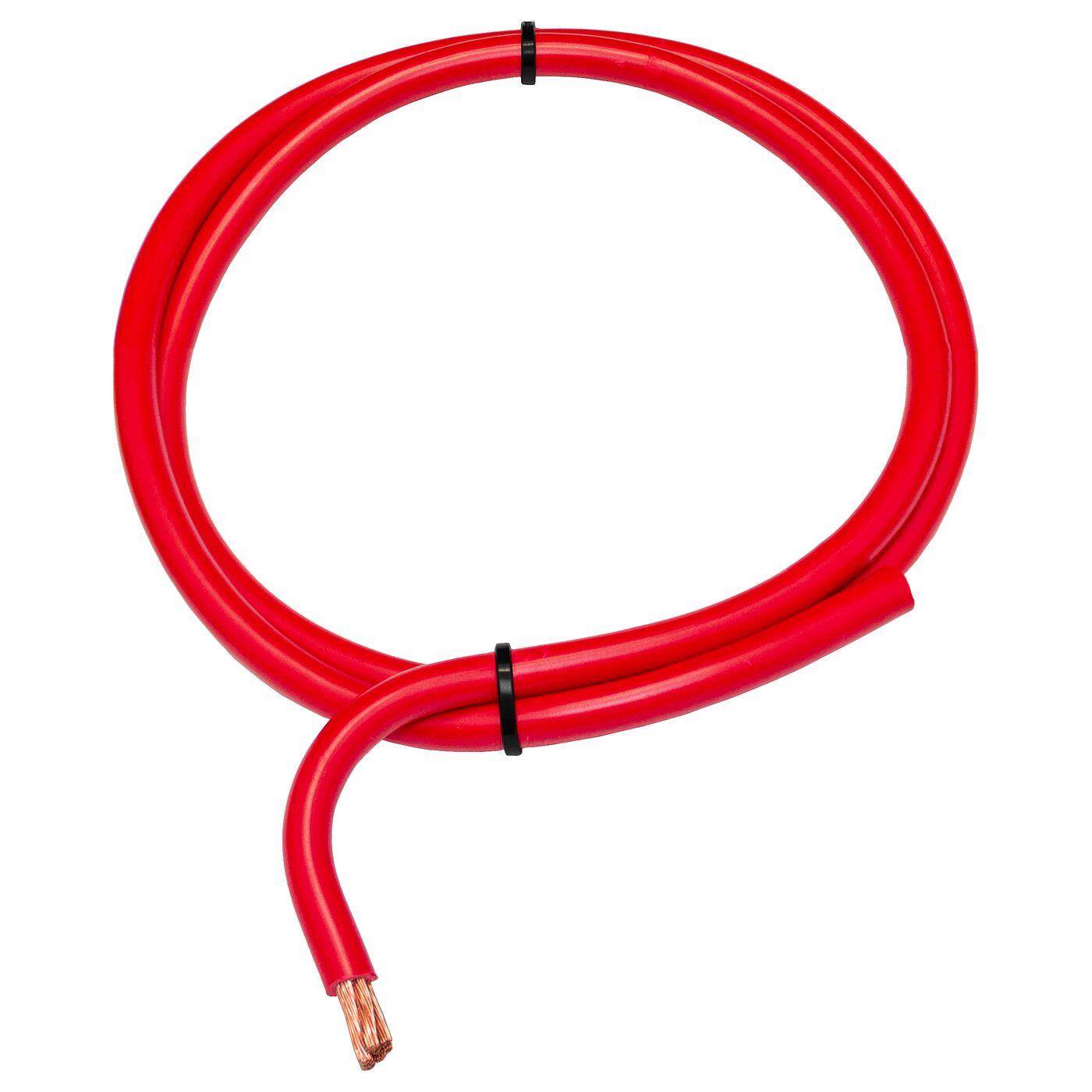 1m FLY Fahrzeugleitung Rot 16mm² rund Kabel Litze KFZ Stromkabel