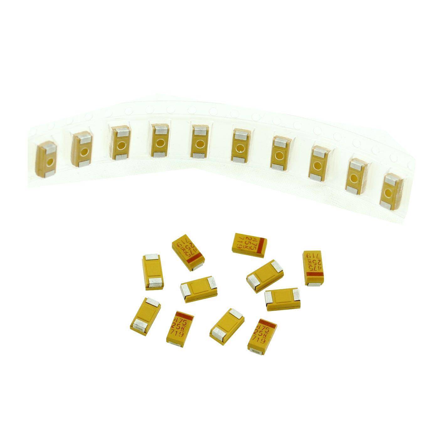 Tantal Kondensator SMD C 4,7µF 25V 125°C 6x3,2mm Kemet T491C475K025AT 4,7uF