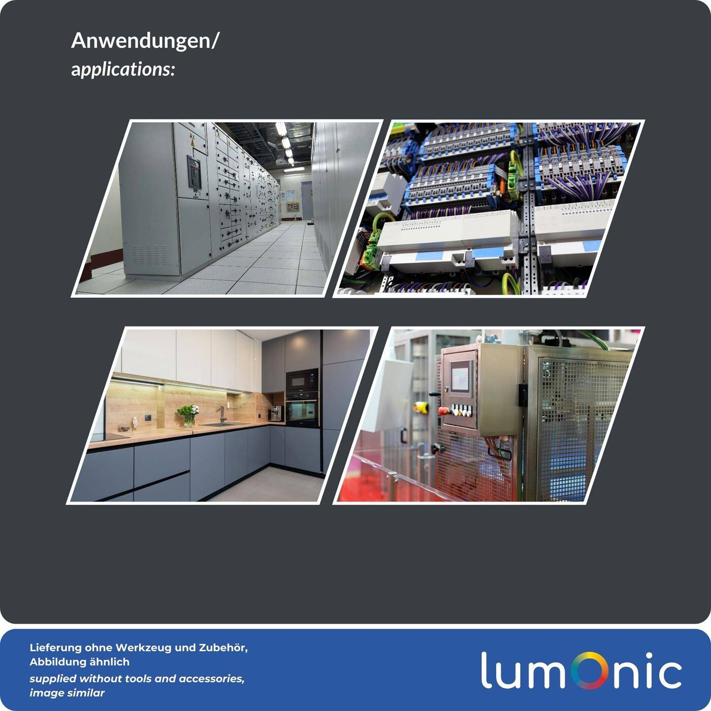 Lumonic I Top-hat rail power supply unit BDR-15-15 I 15V / 15W I Input 100-240VAC I Overload protection I DIN-Rail switching power supply I Switch cabinet