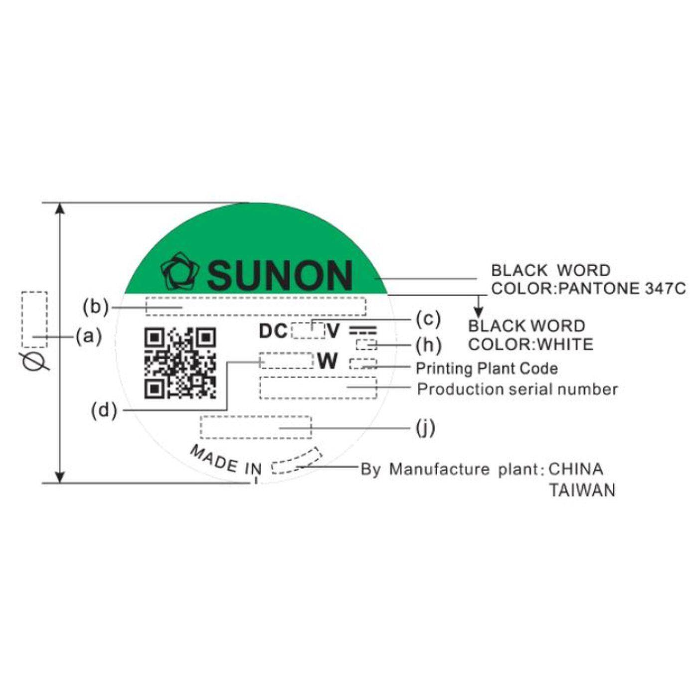 Fan 5V DC 0,6W 40x40x10mm 12m³/h 6100U/Min 12m³/h Sunon EE40100S21000U999
