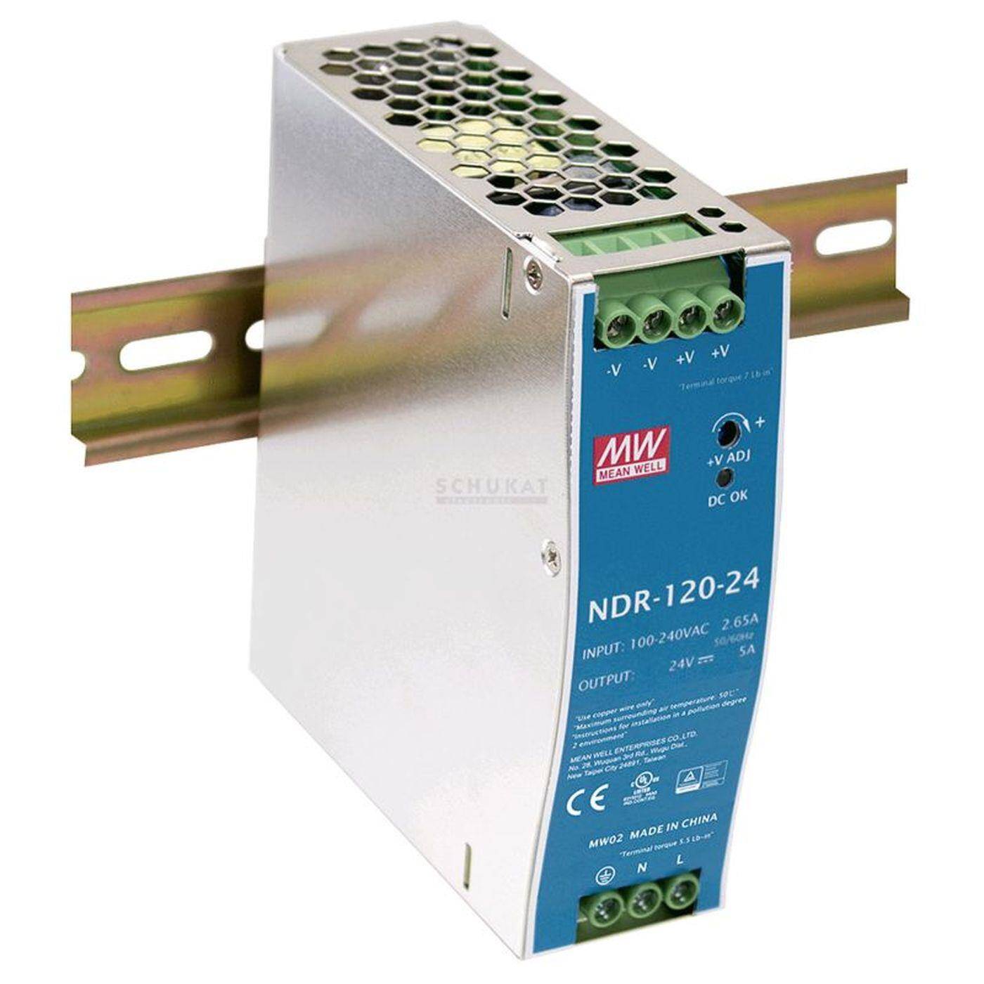 MEAN WELL NDR-120-12 120W 12V 10A Din Rail power supply DIN-RAIL