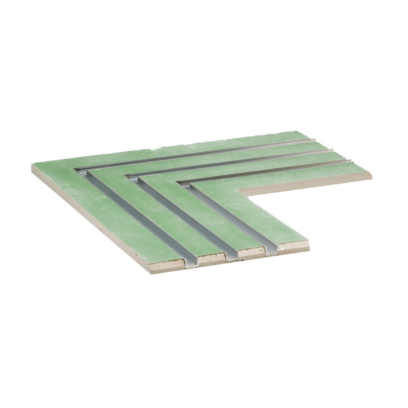 LED Drywall Panel L-Shape 3-track for 12mm Strip