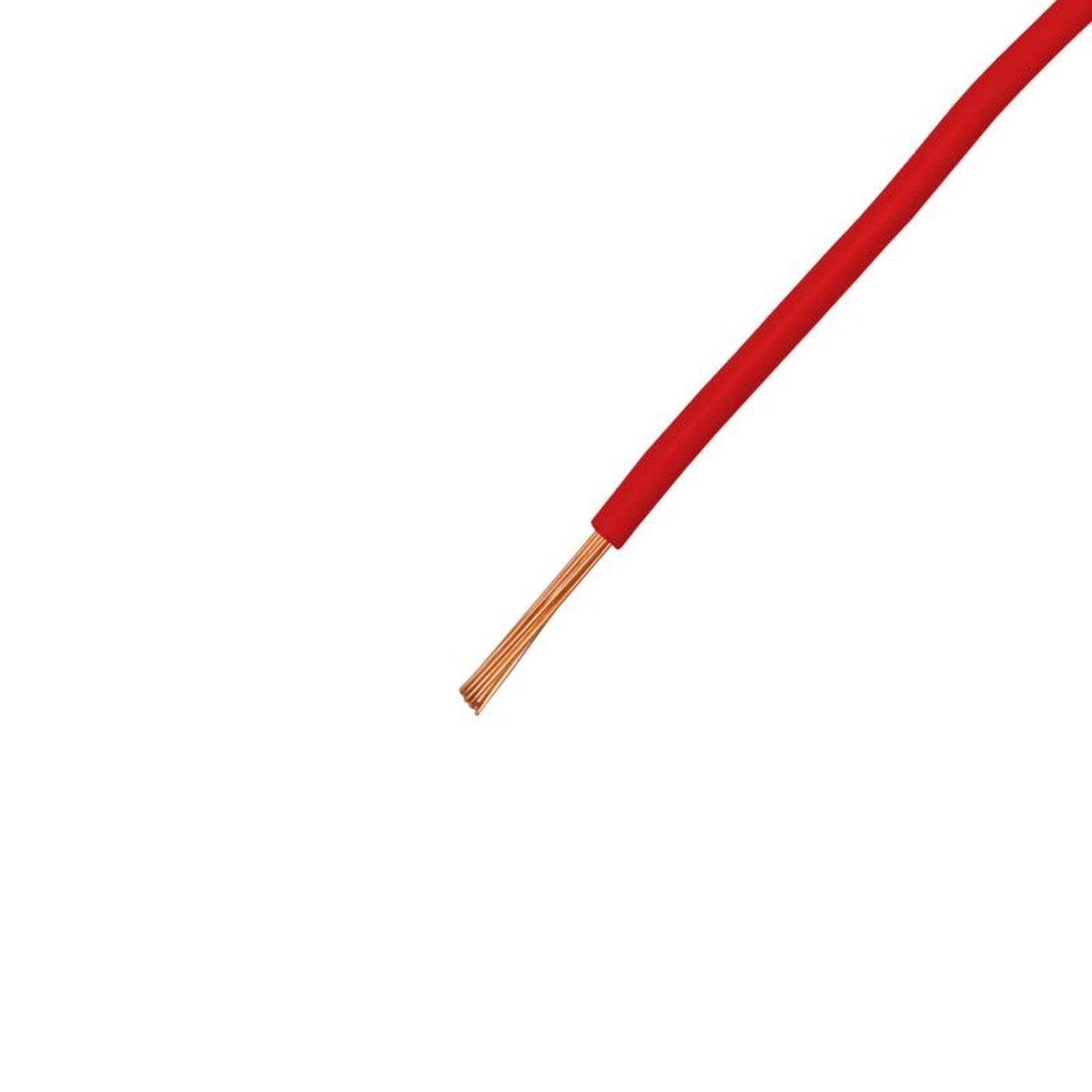1m FLRY Fahrzeugleitung Rot 0,35mm² rund Kabel Litze KFZ Stromkabel