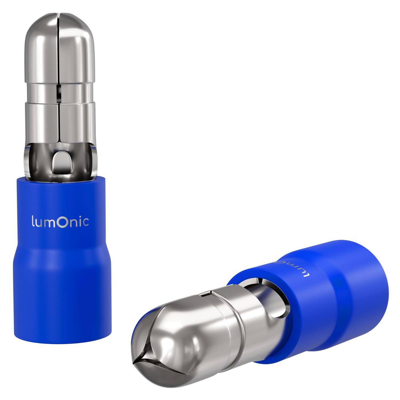 25x Rundstecker vollisoliert 1,5-2,5mm² Stiftdurchmesser 5mm Blau Steckverbinder Zinn
