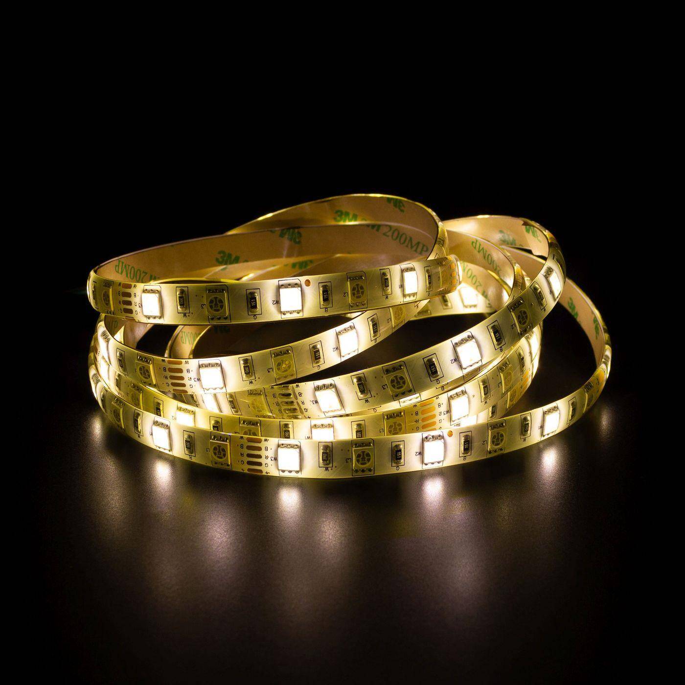 Lumonic LED Strip 5m RGBWW 3000K LED Leiste 12V IP65 300LEDs 60 LED/m SMD5050 I farbwechsel LED Streifen I LED Stripe 500cm, LED Band, LED Lichtband