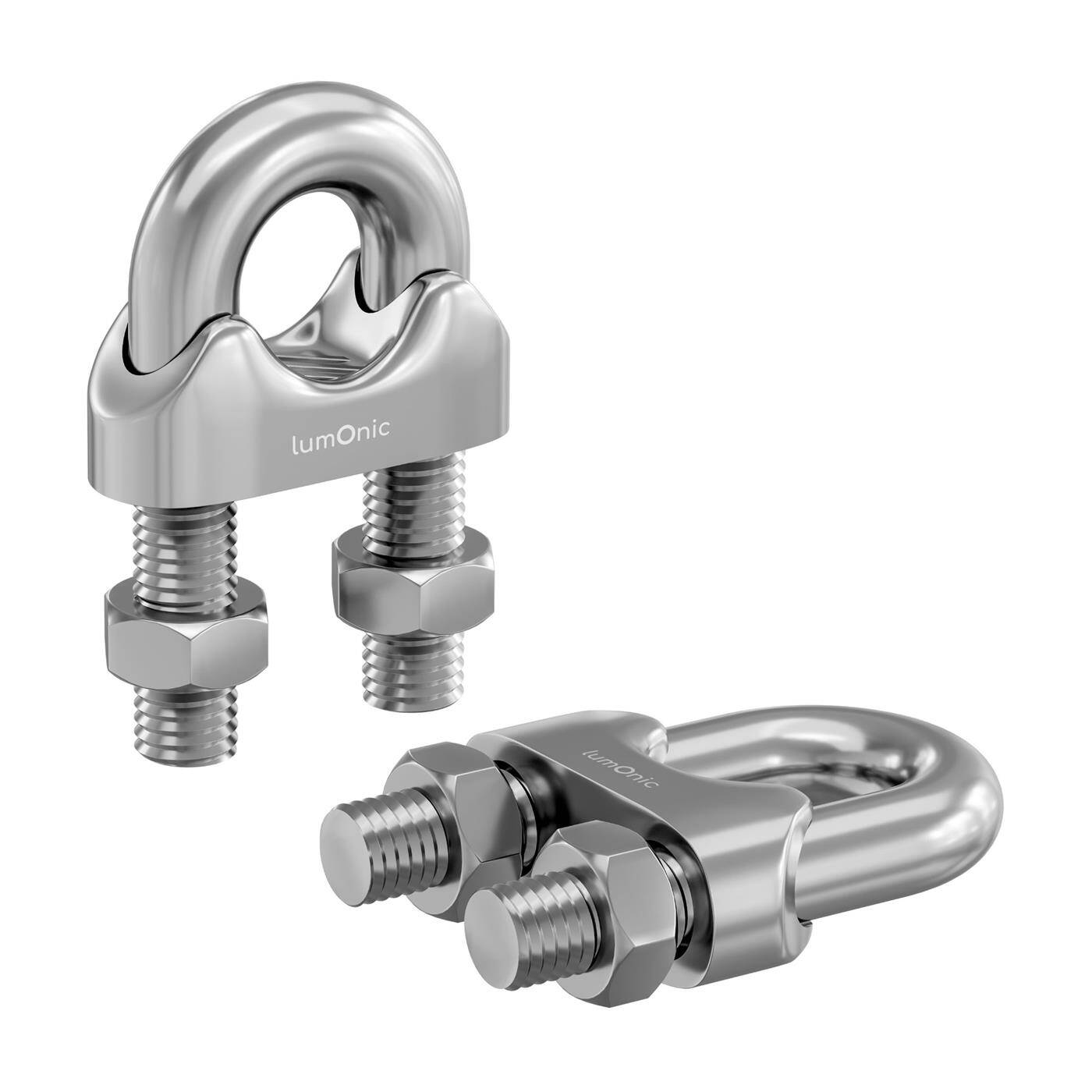 Wire rope clamp U-clamp Stainless steel V4A 316 14mm Rope clamp Wire clamp