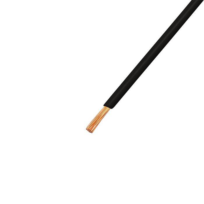 1m FLRY Fahrzeugleitung Schwarz 1mm² rund Kabel Litze KFZ Stromkabel