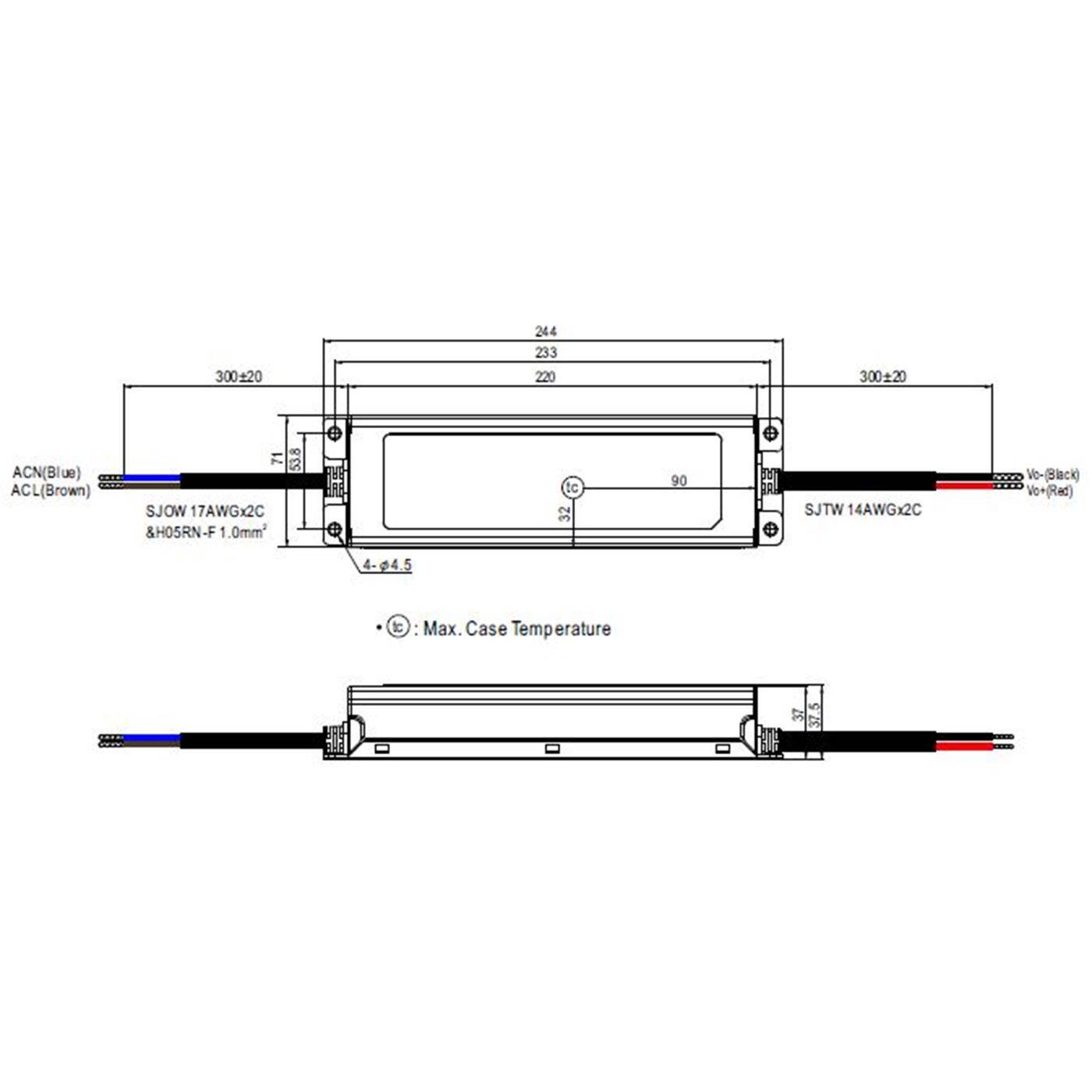 ELG-200-12A-3Y 192W 12V 16A LED power supply Transformer Driver IP65 Dimmable Potentiometer PWM