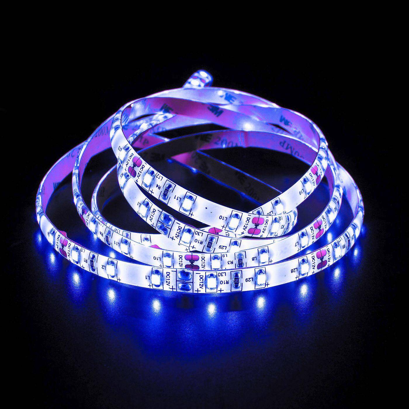 5m (500cm) LED Streifen Band Leiste 24V Blau IP65 300LEDs 60LED/m SMD2835