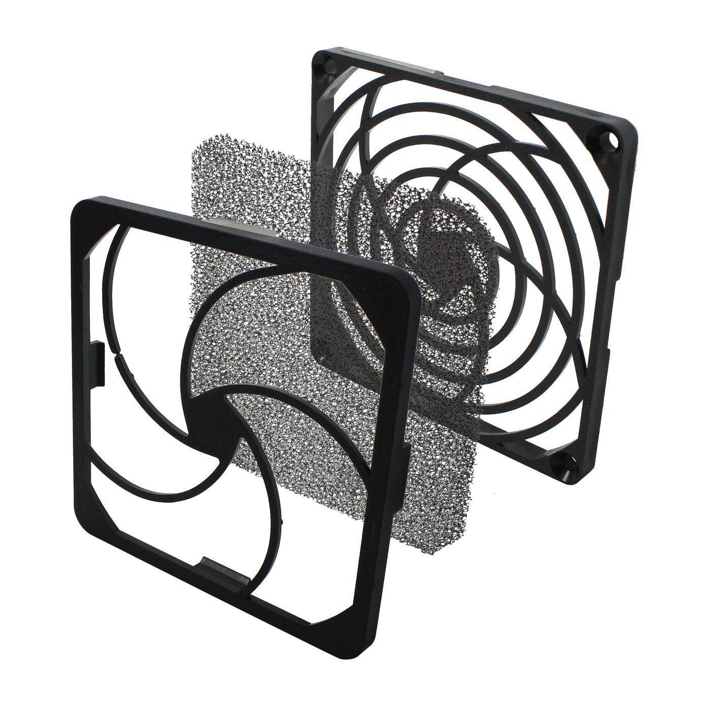 Lüftergitter + Staubfilter 92x92mm 30ppi 3-teilig Wechselfilter Lüftergitter + Staubfilter 92x92mm 30ppi 3-teilig Wechselfilter