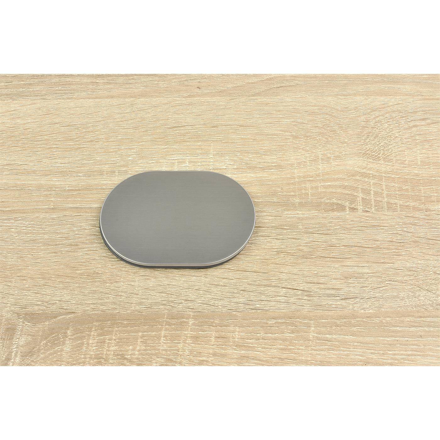 Lumonic SlideBox 1x Schuko Steckdose + USB 2,4A Tischsteckdose silber I Steckdose mit 230V im Tower max. 3600W I Mit Bohrloch-Größe 65mm Ideal für den Einbau