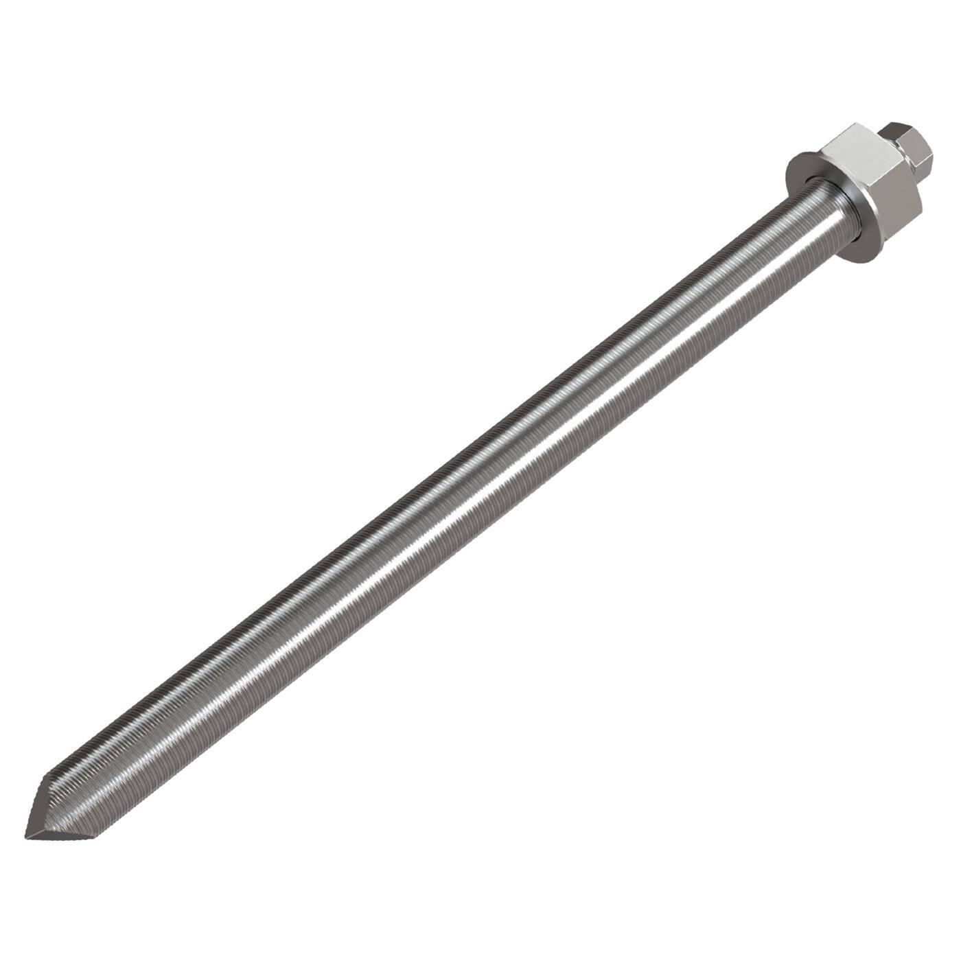 Lumonic Ankerstange M16 x 250 Verzinkt I Zur Verwendung als Keilanker, Metalldübel, Bolzenanker, Blitzdübel I Für verschiedene Arten Durchsteckmontagen