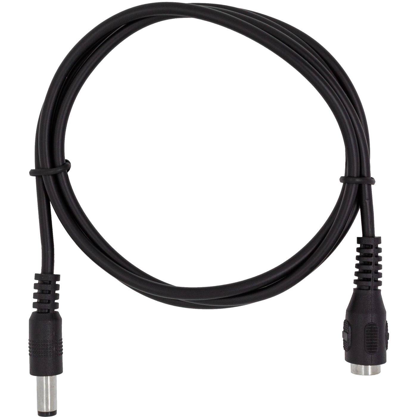 1m LED DC Verlängerungskabel DC Buchse + DC Stecker 5,5/2,1mm Schwarz