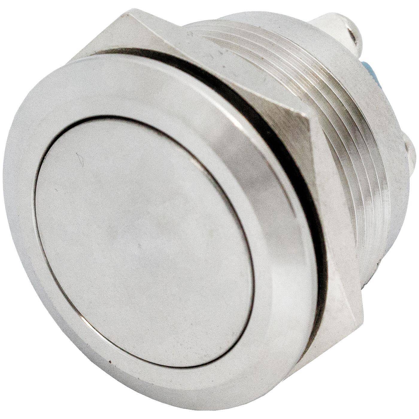 Stainless steel Push button Flat Ø22mm IP65 Screw Connection 250V 3A Vandal-proof