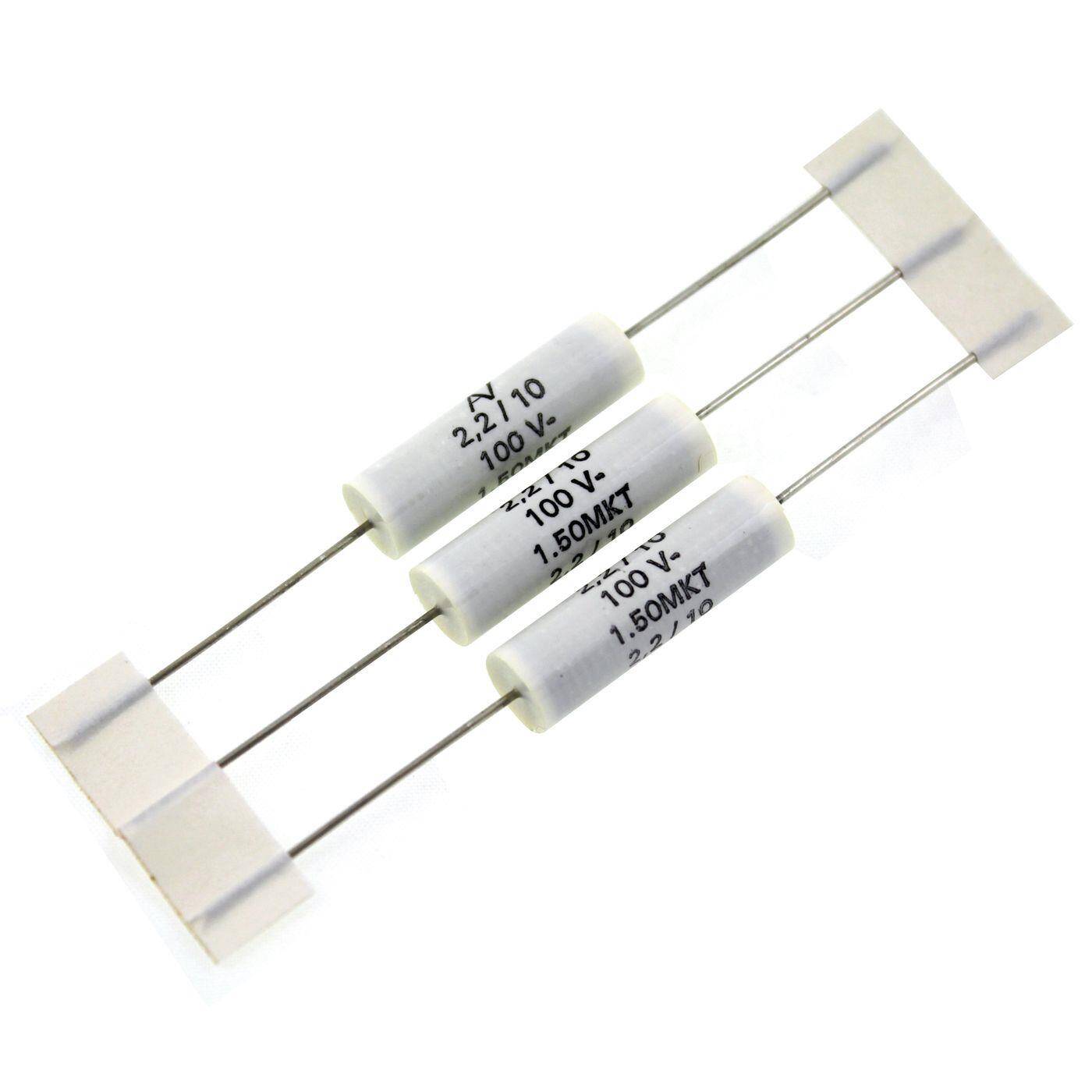Arcotronics MKT Folien Kondensator | 2,2µF 100V DC I 2-Pin Anschluss I 2-Pin I 2,2uF, 2200nF I Kondensator für Frequenzweichen von Lautsprechern oder zur Entstörung von elektrischen Geräten