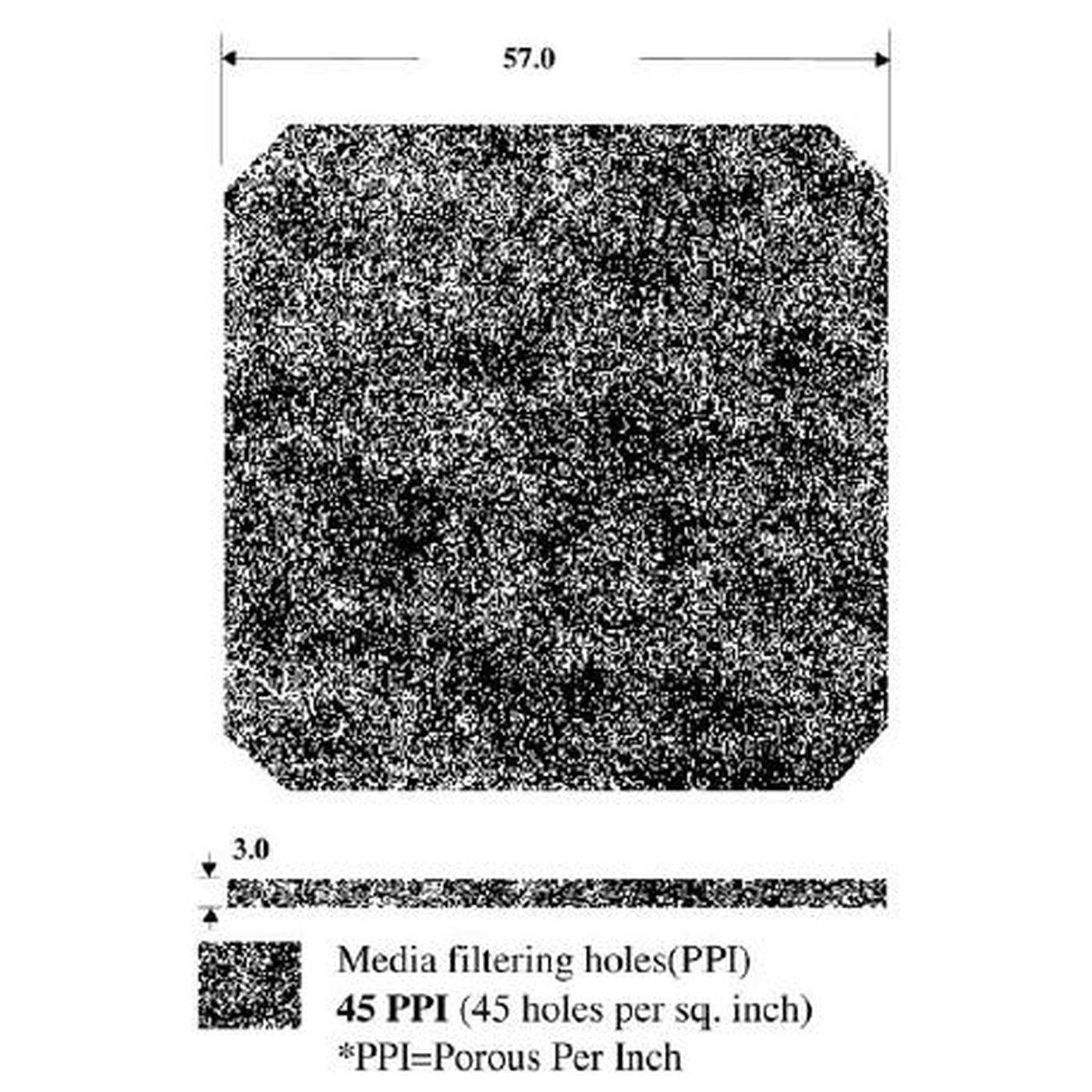 Fan grille + Dust filter 60x60mm 45ppi 3-part spin-on filter Fan grille + Dust filter 60x60mm 45ppi 3-part spin-on filter