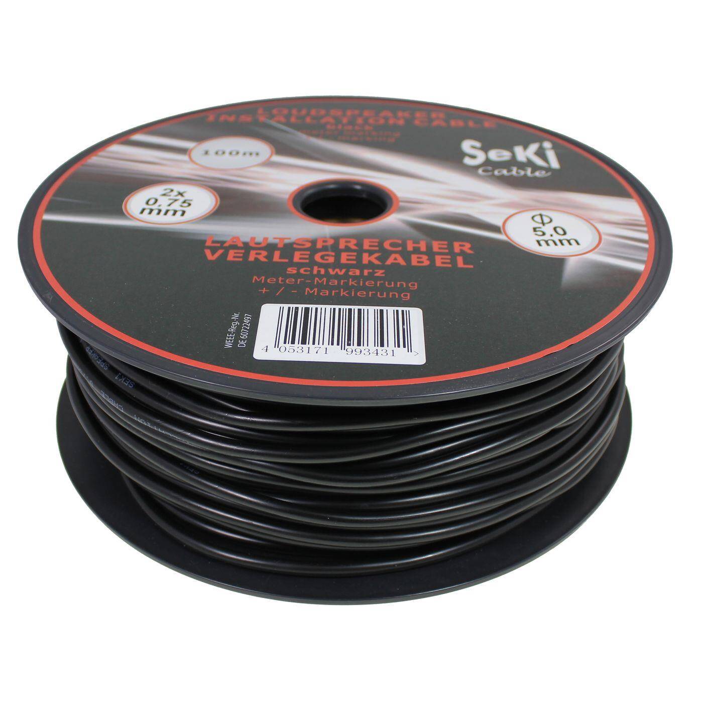 100m Lautsprecherkabel Rund 2x 0,75mm² Profi PA Installations- Audio- Rundkabel 100m Lautsprecherkabel Rund 2x 0,75mm² Profi PA Installations- Audio- Rundkabel