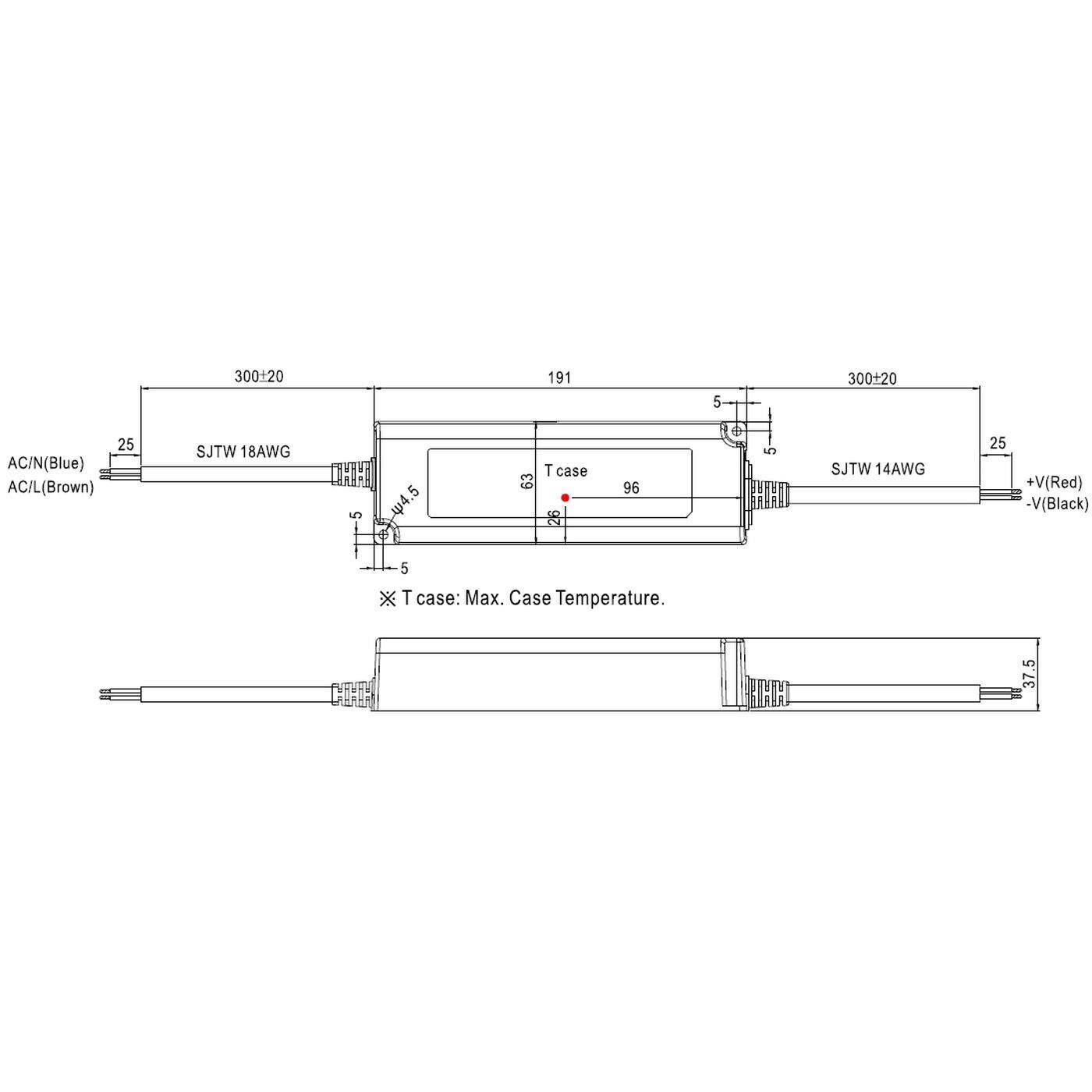 LPV-150-48 154W 48V 3,2A LED Netzteil Trafo Treiber IP67